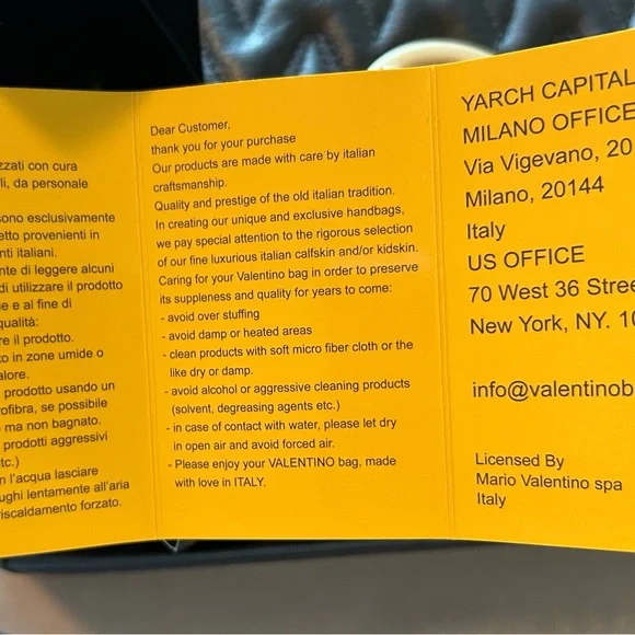 VALENTINO-AUTHENTIC • Black and Gold Shoulder/Crossbody Bag • Medium - Picture 6 of 13